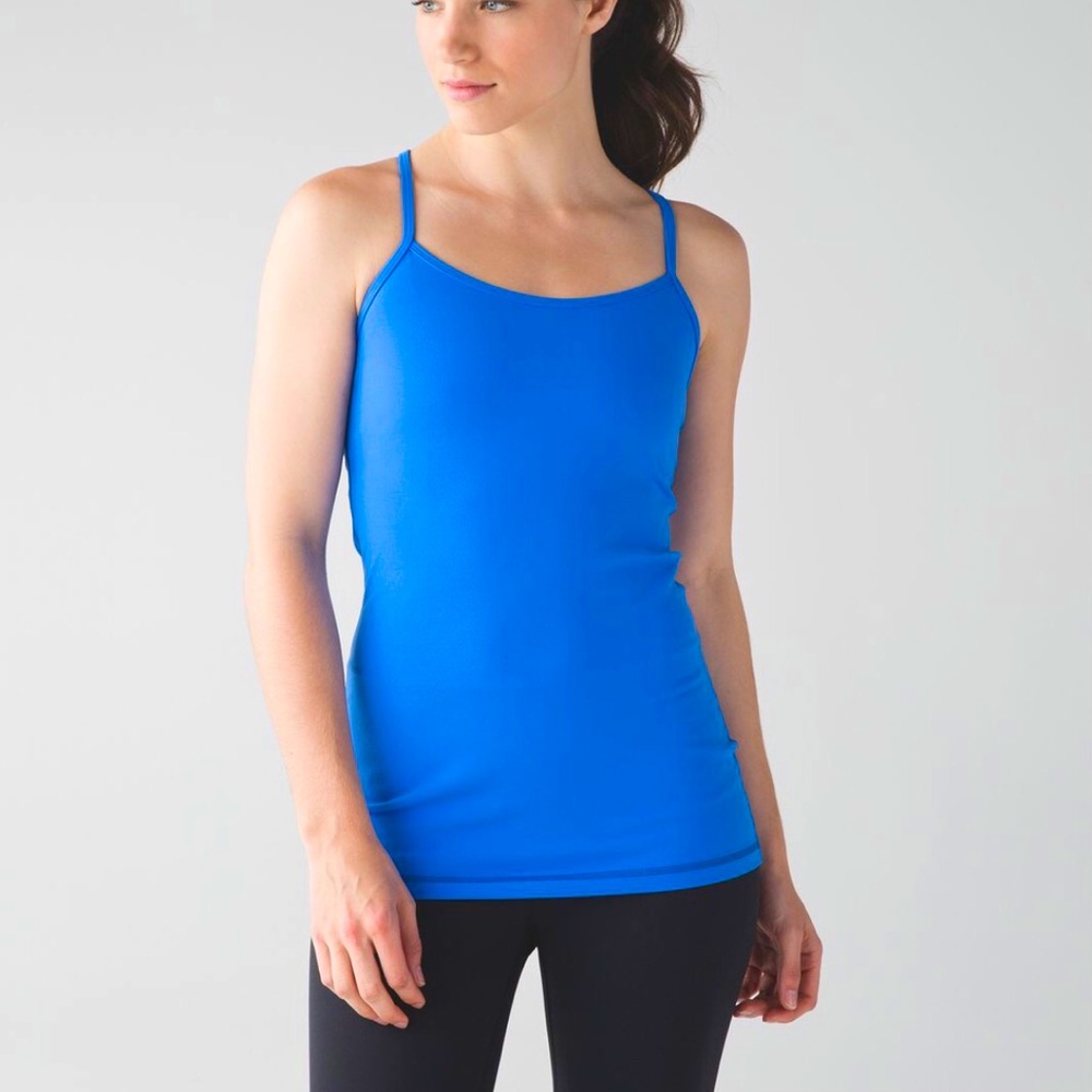 Lululemon ‘Power Pose’ blue racerback tank. Size 4